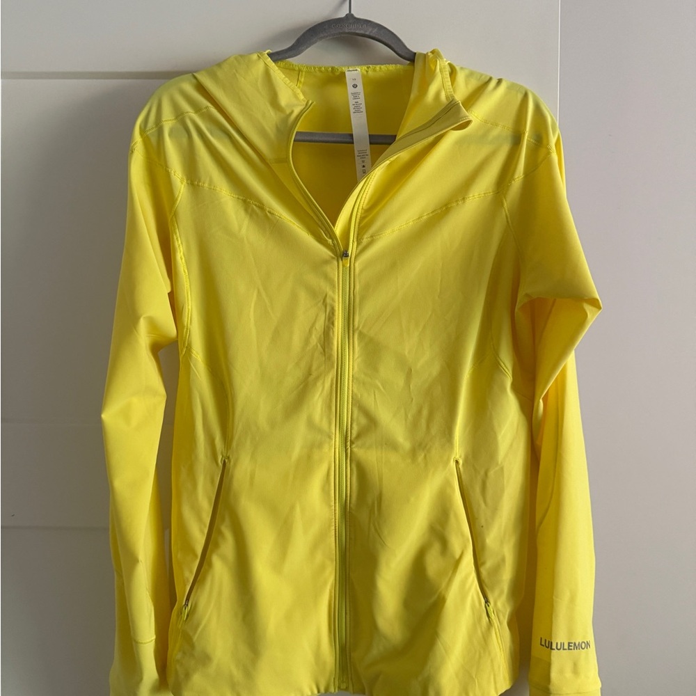 Lululemon Athletica Yellow Utility Jacket Hooded Lightweight
